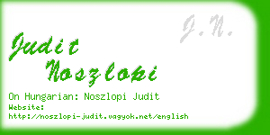 judit noszlopi business card